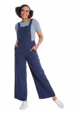 Banned Starboard Playsuit 9 Banned Starboard Playsuit -Voodoo Vixen shop 06 30 PL93039 20NAVY 1424 300x