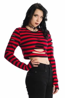 Banned Chantrea Top -Voodoo Vixen shop 1625831523TP10385RED 0344 300x