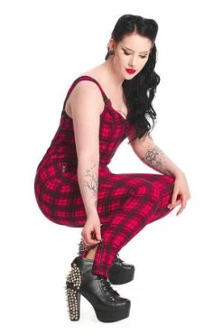 Banned Lenore Playsuit -Voodoo Vixen shop 1641210662PL92034 20RED4377 300x