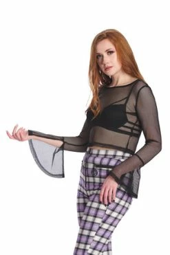 Banned Morwenna Mesh Top -Voodoo Vixen shop 1641211949TR31140 20PUR 20CHECK 20TP10340 20BLK2994 300x
