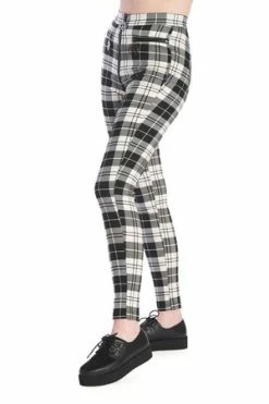 Banned Rumor Has It Trousers -Voodoo Vixen shop 1642506234TR31140BLK 20WHT3598 300x