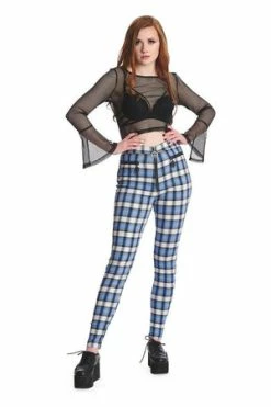 Banned Rumor Has It Trousers -Voodoo Vixen shop 1642506246TR31140 20BLUE3010 300x