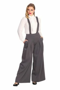 Banned Diamond Trousers -Voodoo Vixen shop 1642530012TR31138 20GREY0648 300x