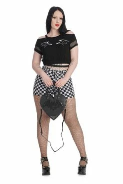 Banned Checkers Shorts -Voodoo Vixen shop 1659022186ST81069 20BLK 2 300x