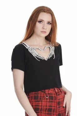 Banned Darkest Love Top 6 Banned Darkest Love Top -Voodoo Vixen shop 1659025365TP10517 20BLK 3 300x
