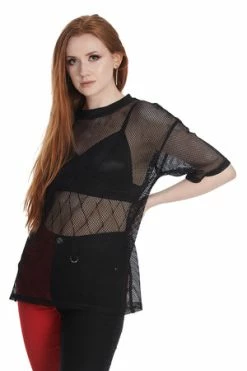 Banned Mesh' N' Magic Top 6 Banned Mesh' N' Magic Top -Voodoo Vixen shop 1659025453TP10519BLK 3 300x