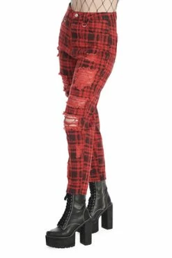 Banned Creep Trousers 7 Banned Creep Trousers -Voodoo Vixen shop 1659026301TR31149RED 3 300x