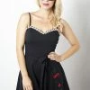 Voodoo Vixen Ariel Cherry Embroidery Playsuit