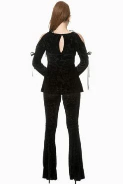 Banned Black Angel Flare Sleeve Bow Top 8 Banned Black Angel Flare Sleeve Bow Top -Voodoo Vixen shop Black Angel Flare Sleeve Bow Top Banned 4 300x