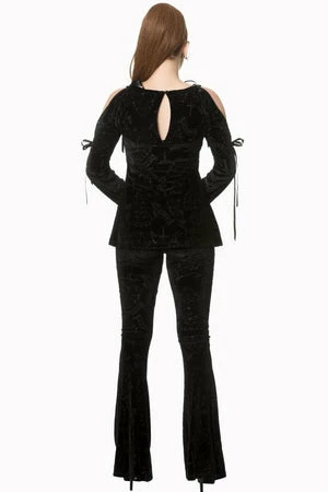 Banned Black Angel Flare Sleeve Bow Top 4 Banned Black Angel Flare Sleeve Bow Top - Image 4