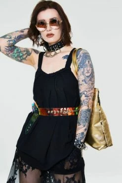 Jawbreaker Crepe Fashion Top