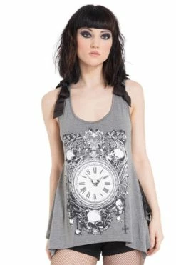 Jawbreaker Deathclock Top - Grey Or Black 14 Jawbreaker Deathclock Top - Grey Or Black -Voodoo Vixen shop Deathclock Top Grey or Black Jawbreaker 4 300x