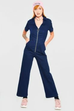 Jawbreaker No Heart Denim Jumpsuit