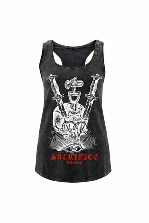 Toxico Sacrifice Racerback Vest 1 Toxico Sacrifice Racerback Vest