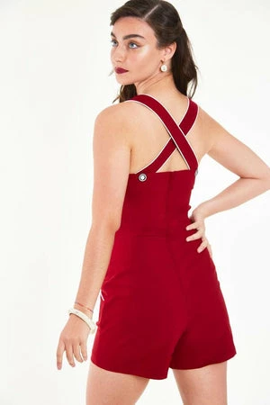 Voodoo Vixen Seaside Cross Strap Playsuit 2 Voodoo Vixen Seaside Cross Strap Playsuit - Image 2