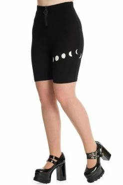 Banned Moonphase Shorts -Voodoo Vixen shop TP10411BLK 20ST81050BLK 1150 300x