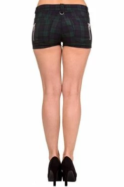 Banned Tartan Shorts 5 Banned Tartan Shorts -Voodoo Vixen shop Tartan Shorts Banned 3 300x