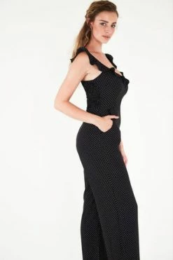 Voodoo Vixen Alexis Polka Dot Ruffle Jumpsuit -Voodoo Vixen shop alexis polka dot ruffle jumpsuit voodoo vixen 5 300x