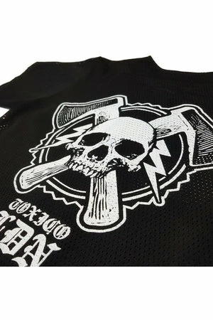 Toxico Axe Skull Button Up Jersey 4 Toxico Axe Skull Button Up Jersey - Image 4