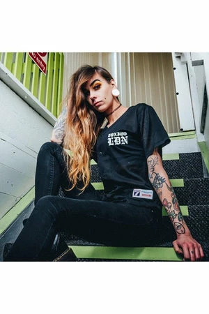 Toxico Axe Skull Button Up Jersey 1 Toxico Axe Skull Button Up Jersey