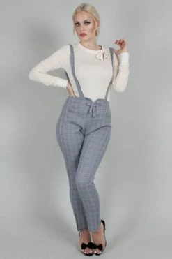 Voodoo Vixen Barbara Cigarette Trousers With Suspenders 7 Voodoo Vixen Barbara Cigarette Trousers With Suspenders -Voodoo Vixen shop barbara cigarette trousers with suspenders voodoo vixen 4 300x
