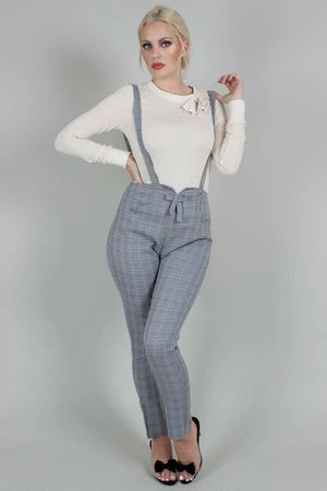Voodoo Vixen Barbara Cigarette Trousers With Suspenders 4 Voodoo Vixen Barbara Cigarette Trousers With Suspenders - Image 4