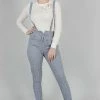 Voodoo Vixen Barbara Cigarette Trousers With Suspenders