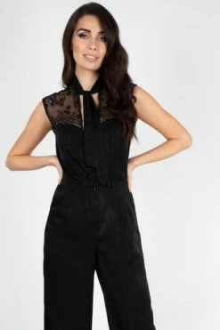 Voodoo Vixen Bianca Satin Jumpsuit -Voodoo Vixen shop bianca satin jumpsuit voodoo vixen 3 300x
