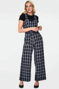 Voodoo Vixen Bloom Plaid Jumpsuit