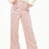 Voodoo Vixen Bow Pocket Pink Plaid Trousers