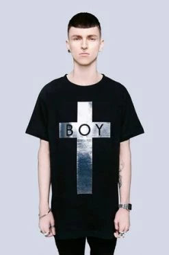 Long Clothing Boy Cross T-Shirt - Unisex -Voodoo Vixen shop boy cross t shirt unisex long clothing 3 300x