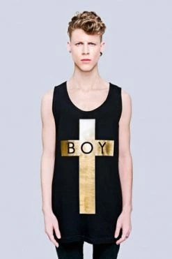 Long Clothing Boy Cross Vest - Unisex -Voodoo Vixen shop boy cross vest unisex long clothing 6 300x