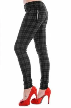 Banned Check Skinny Jeans 14 Banned Check Skinny Jeans -Voodoo Vixen shop check skinny jeans banned 7 300x