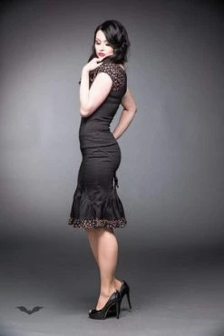 Queen Of Darkness Cherries & Stars Top -Voodoo Vixen shop cherries stars top queen of darkness 5 300x