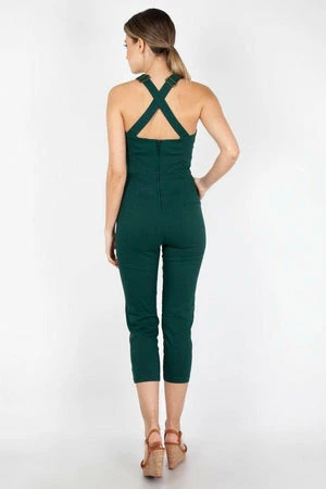 Voodoo Vixen Connie Fitted Capri Overalls 2 Voodoo Vixen Connie Fitted Capri Overalls - Image 2