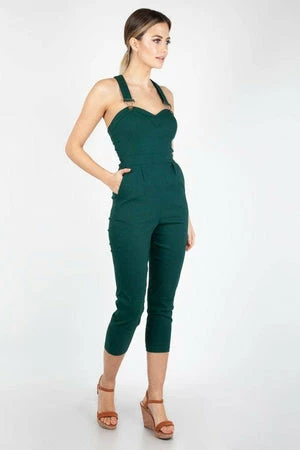 Voodoo Vixen Connie Fitted Capri Overalls 3 Voodoo Vixen Connie Fitted Capri Overalls - Image 3