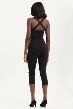 Voodoo Vixen Connie Fitted Capri Overalls 6 Voodoo Vixen Connie Fitted Capri Overalls - Image 6