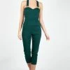 Voodoo Vixen Connie Fitted Capri Overalls