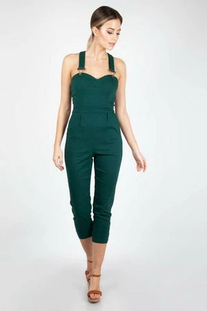 Voodoo Vixen Connie Fitted Capri Overalls 1 Voodoo Vixen Connie Fitted Capri Overalls