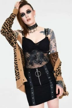 Jawbreaker Contraband Sheer Black Lace Strap Top -Voodoo Vixen shop contraband sheer black lace strap top tpa 2511 02.1010 300x