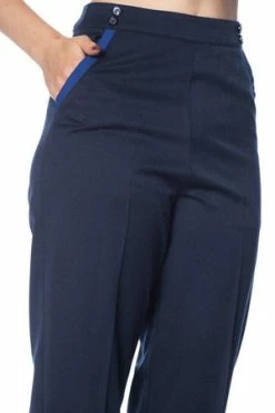 Banned Contrast Trim Trousers -Voodoo Vixen shop contrast trim trousers banned 10 300x