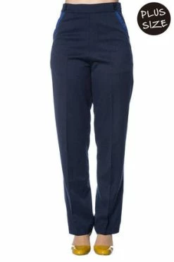 Banned Contrast Trim Trousers -Voodoo Vixen shop contrast trim trousers banned 11 300x