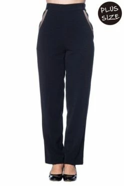 Banned Contrast Trim Trousers -Voodoo Vixen shop contrast trim trousers banned 6 300x