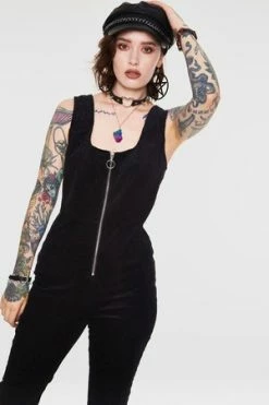 Jawbreaker Cord Progression Flare Jumpsuit -Voodoo Vixen shop cord progression flare jumpsuit jawbreaker 3 300x