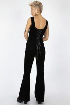 Jawbreaker Cord Progression Flare Jumpsuit -Voodoo Vixen shop cord progression flare jumpsuit jawbreaker 7 300x