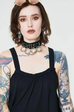 Jawbreaker Crepe Fashion Top -Voodoo Vixen shop crepe fashion top jawbreaker 5 300x