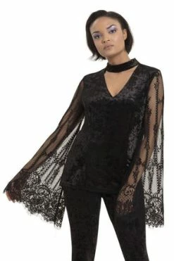Jawbreaker Dark Elven Velvet Top 10 Jawbreaker Dark Elven Velvet Top -Voodoo Vixen shop dark elven velvet top jawbreaker 5 300x