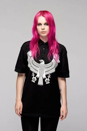 Long Clothing Eagle Polo Shirt – Unisex 2 Long Clothing Eagle Polo Shirt – Unisex - Image 2