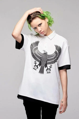 Long Clothing Eagle Polo Shirt – Unisex 4 Long Clothing Eagle Polo Shirt – Unisex - Image 4