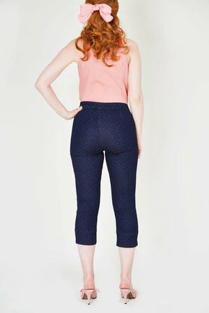 Voodoo Vixen Eva Denim Capri Pants 2 Voodoo Vixen Eva Denim Capri Pants - Image 2